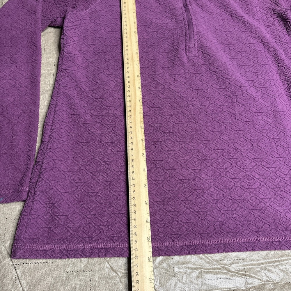 Eddie Bauer Sweatshirt Womens Medium 1/4 Zip Pull Over Fleece - Picture 2 of 10